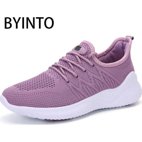 Fashion Lace-Up Sport Womens Sneaker Comfortable Breathable Ladies Tennis Shoes Light Flat Mesh Sock Footwear 42 Tenis Feminino