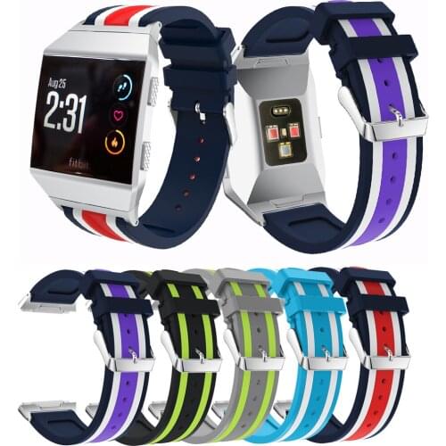 Lightweight Ventilate Silicone Sport Watch Bands Bracelet for Fitbit Ionic Classic Watch Adjustable Replacement Bangle Accessory