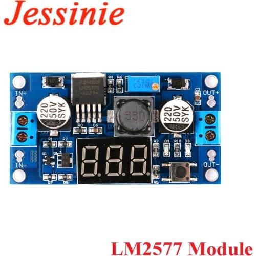 LM2577 DC-DC Boost Step Up Module Step-Up Converter Digital Voltmeter Display Voltage Meter Power Module 3A Output XL6009