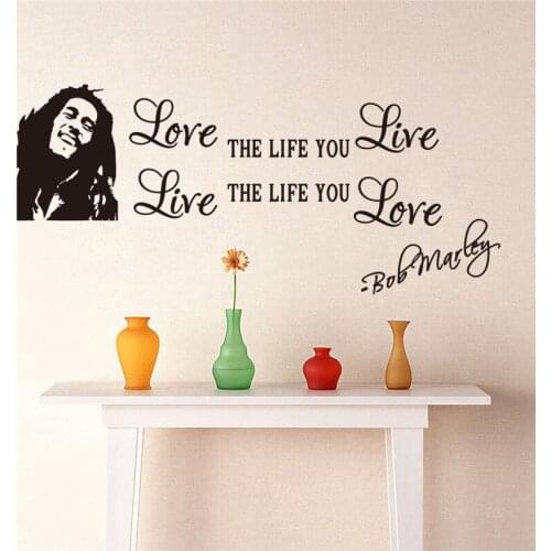 Love the life you live Wall Stickers living room bedroom Wall Decals family Decoration