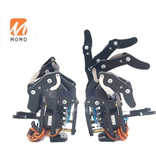 Mechanical Claw Clamper Gripper Arm Five Fingers Right Hand & Left Hand with Servos for Robot DIY Assembled