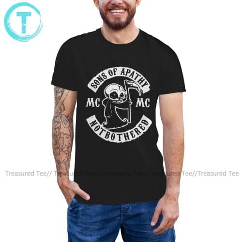 Soa T Shirt Sons Of Apathy Anarchy Gang Patch T-Shirt 6xl Basic Tee Shirt Mens Short-Sleeve Printed Tshirt