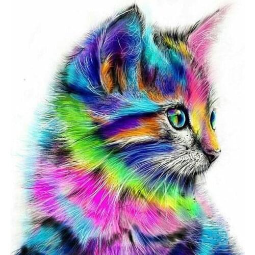 Cat Colors Diamond Painting Kit - DIY Touoilp
