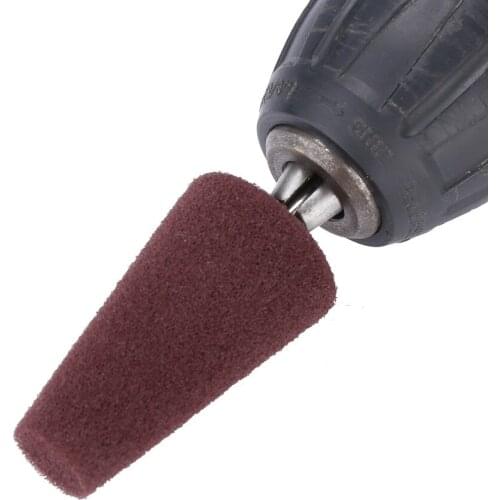 Car Polish Buffing Shank Polishing Sponge Cone Metal Foam Pad Burnishing Foam Sponge Polishing Pad Car Polisher Tyres Wheel 4.0