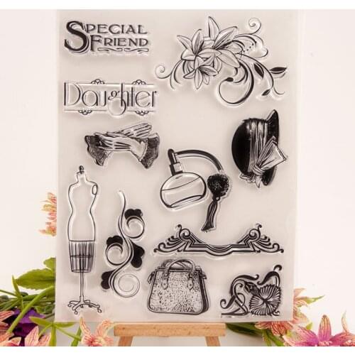 Transparent Stamp DIY Hand Account Scrapbook Clipbook Finished Seal Stamp T1570 Womens Supplies