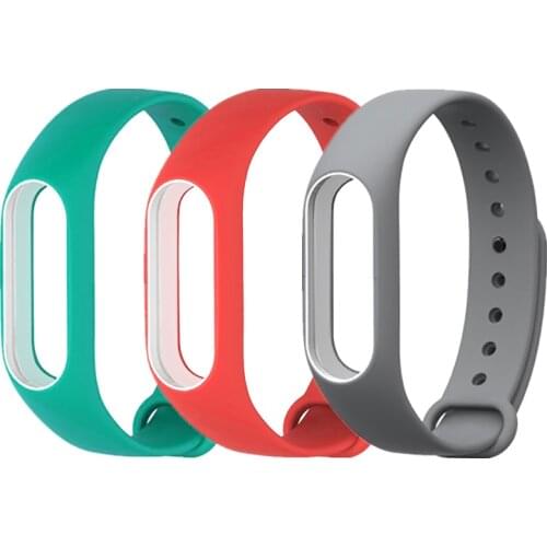 Miband 2 strap Silicone Wrist Strap for Xiaomi Miband 2 Colorful Waterproof Mi Band Replacement Strap Smart Accessories