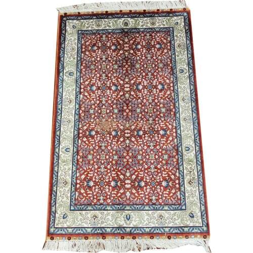 Seeykeep™ 2.5x4ft Rectangle Pure Silk Handknotted Oriental Traditional Rug-SK3036044