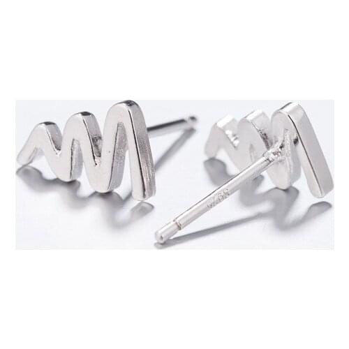 Fashion Geometry Crown Slime Earrings Hiking Outdoor Mountain Hill Range Stud Earrings Unisex Travel Jewelry Climbing Ornamental