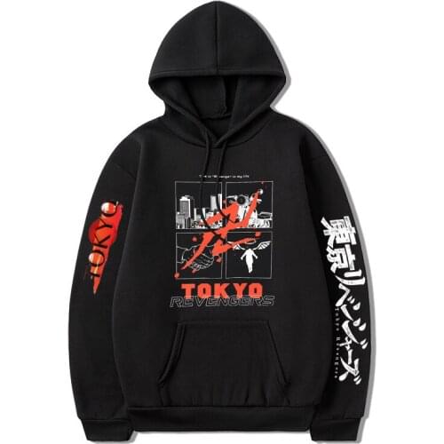 2021 New Anime Tokyo Revengers Mikey Draken Hoodie Men Casual Loose Streetwear Unisex Sweatshirt Hip Hop Pullover Male Oversize