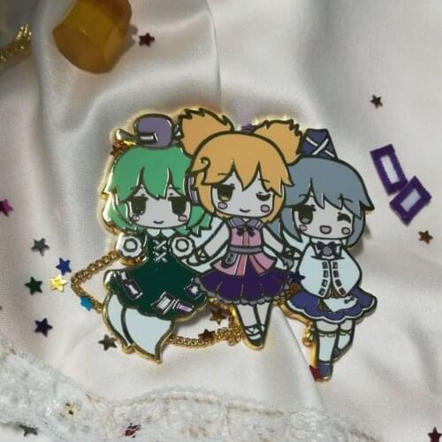 Touhou Project Toyosatomimi no Miko Metal Badge Brooch Collect Pin Canvas Bag Accessories Cosplay Props