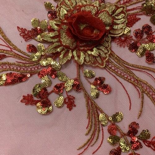 Three-dimensional Embroidery, Clothing Cloth Stickers, Hand-ordered, Fashion Dress Patches, Sequin Embroidery