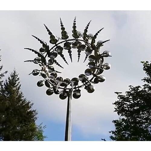 Unique And Magical Metal Windmill Outdoor Wind Spinners Wind Catchers Yard Patio Lawn Garden Decoration Ornament Windmill