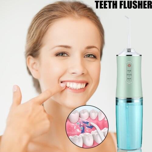Water Flosser Rechargeable Waterproof Teeth Cleaner Portable Dental Oral Irrigator for Travel Home BUTT666
