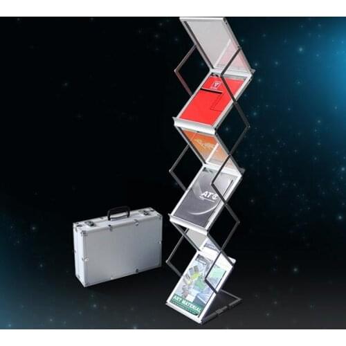 High Quality Aluminum Alloy stand Data Frame Brochure Stand Picture Frame Wall Mount Advertising Poster (For A4 size graphic)