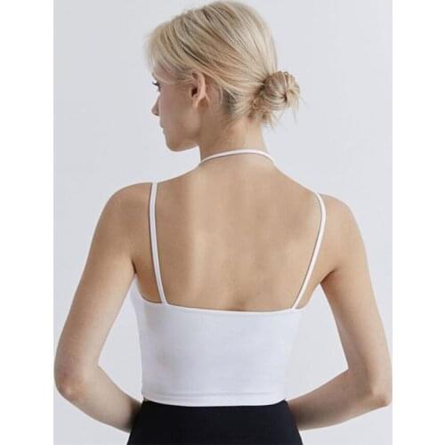 Women Yoga Sexy Cross Nylon Sports Bras Running Vest Fitness Quick-Drying Crop Top Push Up Bra Gym Workout Top