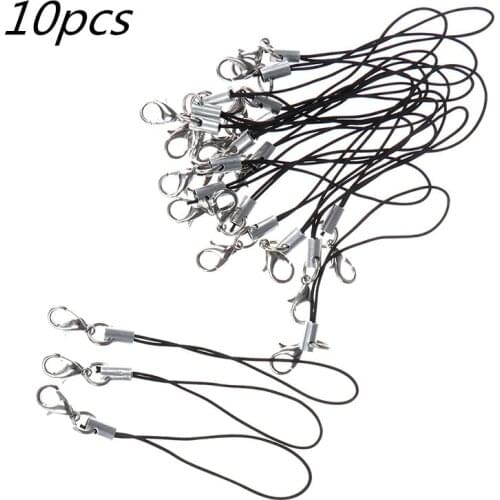 10Pcs Mobile phone Strap Lanyard Lariat Cords Lobster Clasp Rope Keychains Hooks Charms Keyring Bag Accessories Key Ring