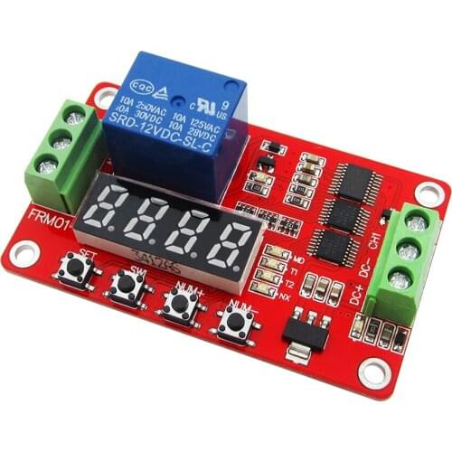 10pcs FRM01 12V 1 Channel Multifunction Relay Module Loop Delay / Timer Switch / Self-Locking new original