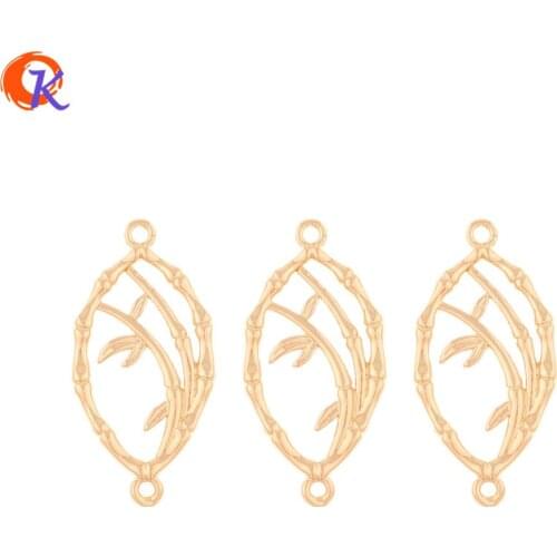 Cordial Design 100Pcs 13*27MM Jewelry Accessories/Hand Made/Copper Material/Bamboo Shape/Earring Findings/DIY Making/Connectors