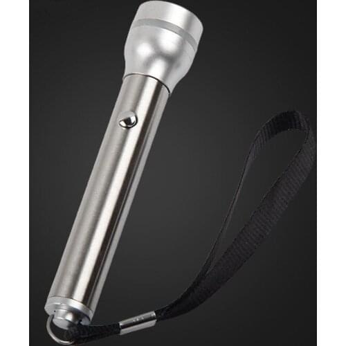 100pcs Stainless Steel Pocket Size Mini Moon Light LED Flashlight Emergency SOS Strobe LED Torch Light