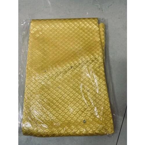 African bazin riche fabric with brode Latest fashion embroidery bazin lace fabric with net lace 2.5 yards A49