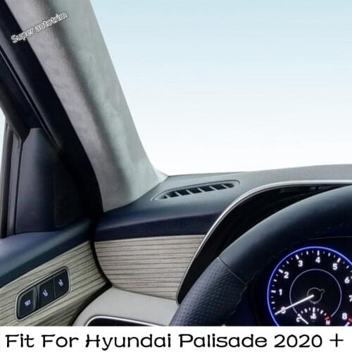 Car Interior Accessories Air Conditonnal Vent Cover Trim AC Outlet Decoration Frame ABS Fit For Hyundai Palisade 2020 2021