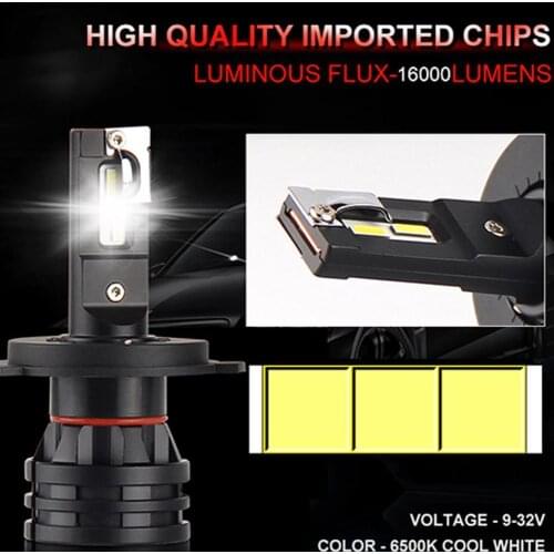 Car Lights H4 LED H7 H8 H9 H11 H3 H8 H11 9005 HB3 9006 LED Atuo Lamp For Car Headlight Bulb