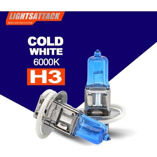 PEGASUS Car Halogen Headligh H3 1500lm Auto Bulb Headlamp 6000K