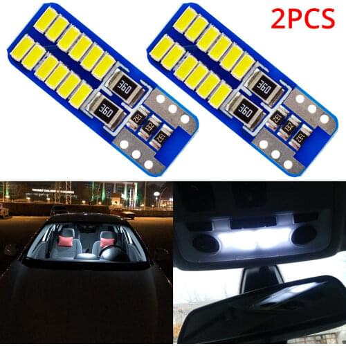 T10 W5w 3014 24smd Auto Car CANBUS No Error 12V Trunk Lamp Dome Light Reading Reverse Light Clearance Bulb Turn Signal Day Light