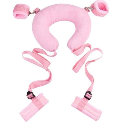 BDSM Bondage Sex Neck Pillow & Handcuffs & Ankle Cuffs Sex Bondage Toys Sex ToyS For Couple Manacle Erotic Toys Accessories