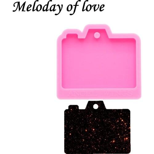Keychains moulds Shiny Camera molds for keychain DIY resin keyring decoration jewelry silicone custom mold DY0172