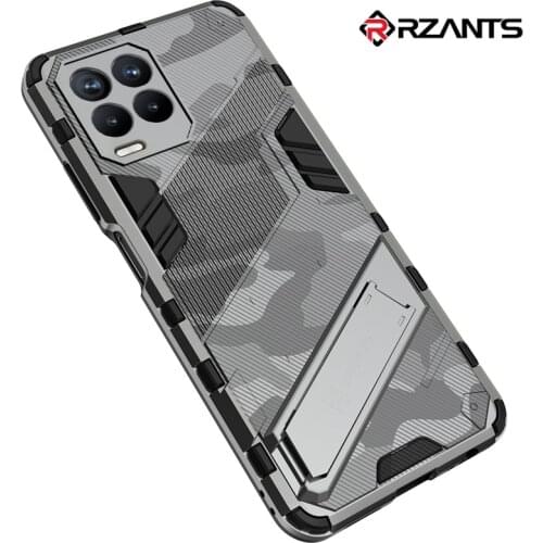 Rzants For OPPO Realme 8 Realme 8 Pro Case Built in Stand Strong Shockproof Bracket Camera Protection Hard Phone Cover