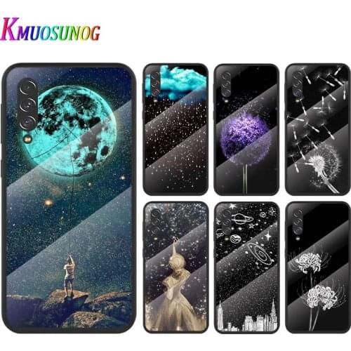Black White Art Matte For Samsung Note 20 10 9 8 Ultra Lite Plus 5G A70 A50 A40 A30 A20 A10 Tempered Glass Phone Case