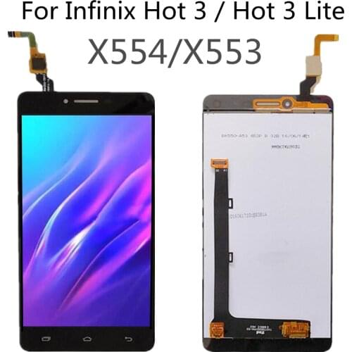 For Infinix Hot 3 Hot3 Lite X553 X554 LCD Display Touch Screen Digitizer Assembly Replacement
