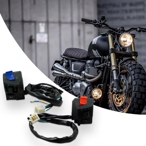 50% Dropshipping!2Pcs 125 Motorcycle Horn Headlight Handle Switch Assembly Motorbike Accessories