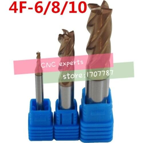 HRC60 4F-6/8/10 cnc cutter tool tungsten alloy milling cutter ,CNC machine, milling machine, CNC milling tools, Nc tool