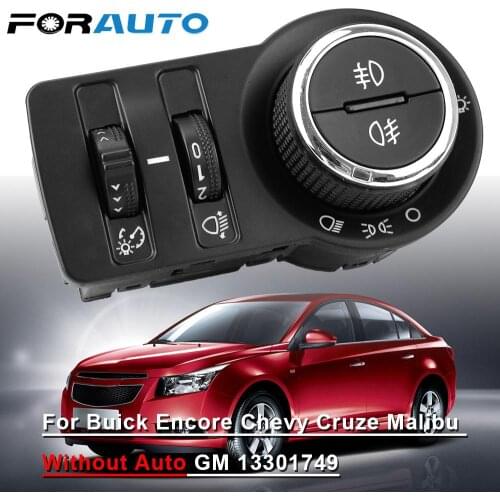 Car Fog Lamp Control Button Headlight Switch Button For Chevrolet Cruze J300 1.4 1.6 1.7 Chevy Without AUTO Interior Parts