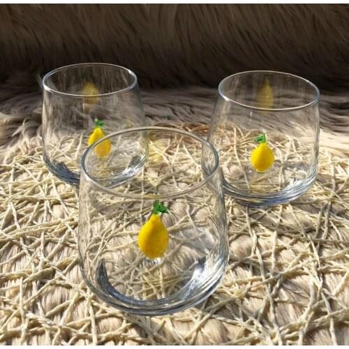 Set of 6 Handmade Christmas Glass (395cc) With Animal Figures Sweet Glasses, Christmas Gift, glass Figures, Gift for Each