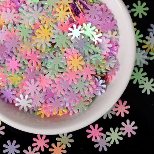 Daisies Sequins 7mm PVC Mixed Glitter Paillettes For Nail Art Manicure Sewing Wedding Decor Confetti 20g Girl DIY Handcraft
