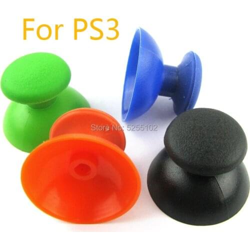 500pcs Plastic Mushroom Analog controller thumbstick cap thumb stick cover for Playstation 3 PS3 Controller Dualshock 3