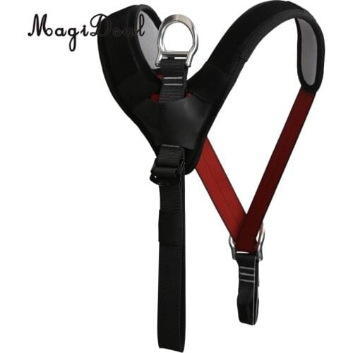 Adjustable Rock Climbing Arborist Shoulder Strap Chest Sit Harness Sling Belt for Camping Mountaineer Carving Climbing Equip