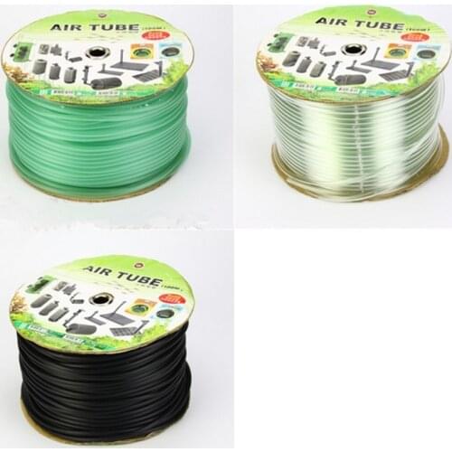 Roll Hard /Soft PVC Aquarium Airline Tubing 4/6mm Plastic Flexible Oxygen Airline Tube Pipe Hose Air Pump Accessories