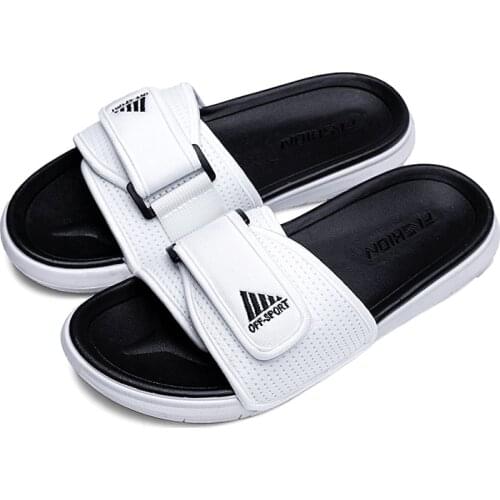 Summer Men Sandals Outdoor Comfortable Soft Thick Platform Slippers Unisex Indoor Bathroom Home Non-slip Slides Beach Slippers