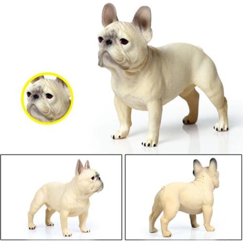 Cute Plastic Bulldog Animal Model Figurine Action Figure 3 Inch pet dog model miniature collection children toy gift