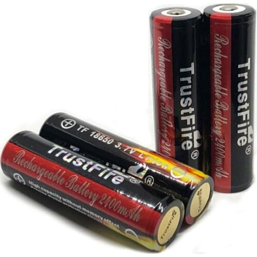 TrustFire Protected 18650 3.7V 2400mah Lithium Battery Rechargeable 18650 Batteries with PCB For Flashlights Torch