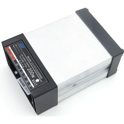 AC to DC 12V 17A 200W Rainproof LED Switching Power Supply for LED Light