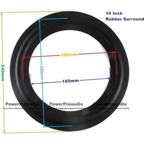 1pc 10 inch speaker rubber surround For TAN NOY speaker repair parts rubber edge