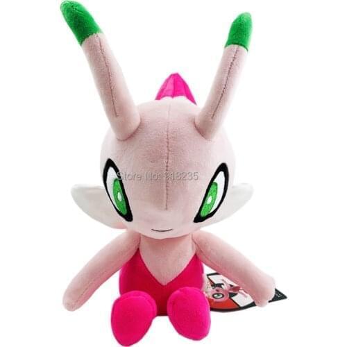 10/Lot Shiny Celebi 25CM Plush Doll Soft Cartoon Dolls Christmas Gift Stuffed Toys