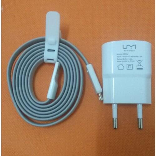 100% Original Travel Charger Plug Adapter+ USB Cable for UMI IRON 4G LTE 5.5inch FHD 1920x1080 MTK6753 Octa Core Free shipping