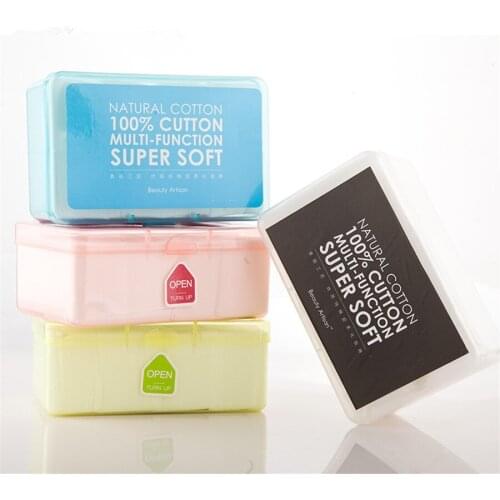 1000pcs cottons/box Make Up Cotton Pads Pure Cotton Discharge Makeup Cotton Thin Pad Face & Nail Cleaning Beauty Tools