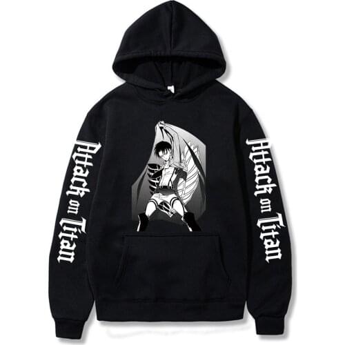 2021 Attack On Titan Pullover Sweatshirt Women Men Costume Hoodies Harajuku Sudadera
